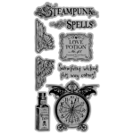 Steampunk Spell - Cling Stamp 1